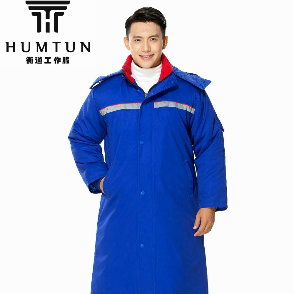 冬季全工藝滌棉紗卡可脫卸棉膽中長(zhǎng)款棉衣